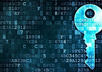 Numbers and letter with a key to the right of it