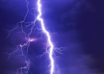 Michael Saylor. a thunder over a blue sky