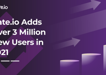 Gate.io Adds Over 3 Million New Users in 2021