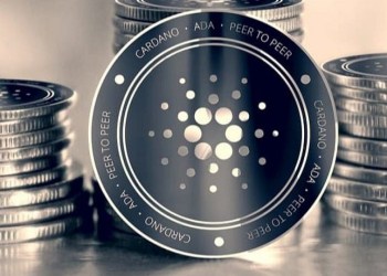 Picture of Cardano coins stacked together