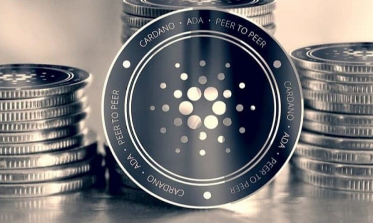 Picture of Cardano coins stacked together