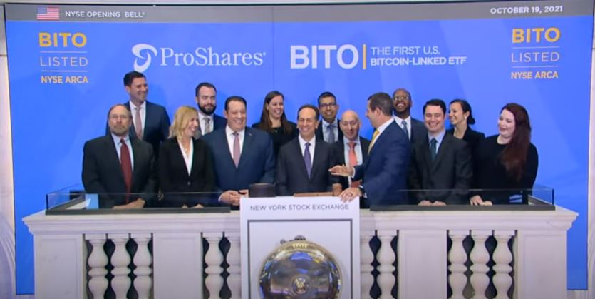 Bitcoin Futures ETF, opening bell ceremony
