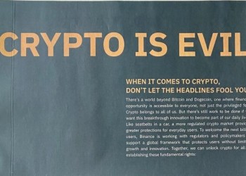 Binance, crypto is evil ad