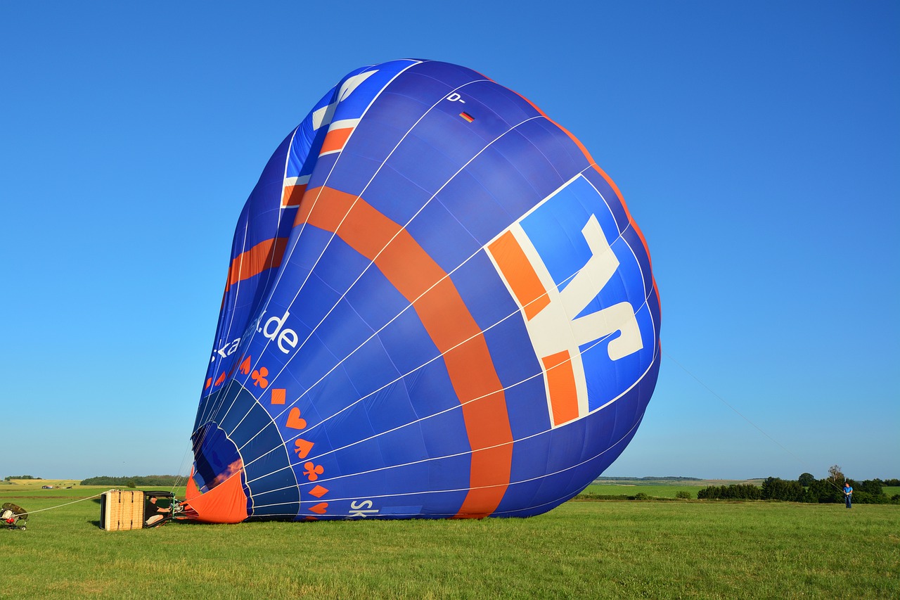 Hyperinflation, a hot air balloon on the ground