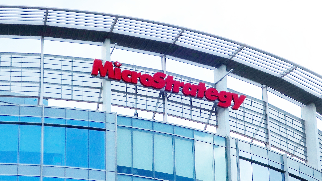 MicroStrategy on an office building