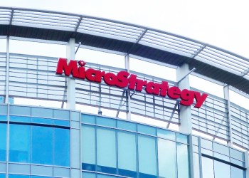 MicroStrategy on an office building