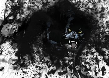 Pantera, a drawing of a panther