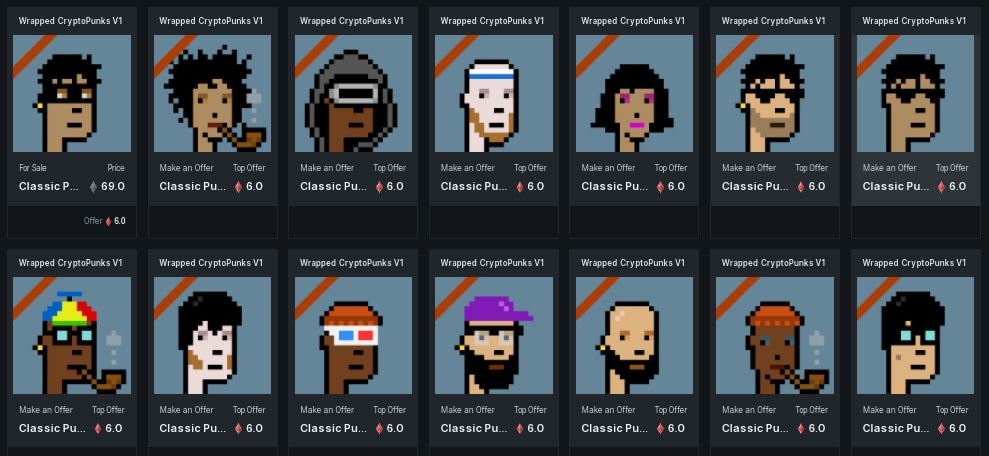 Some CryptoPunks V1