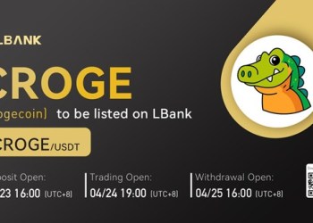 LBank Exchange Will List Crogecoin (CROGE) on April 24, 2022