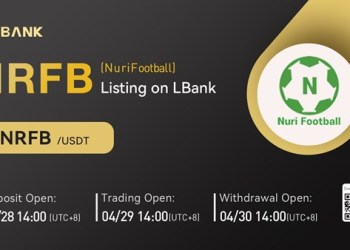 NuriFootBall (NRFB) Is Now Available for Trading on LBank Exchange