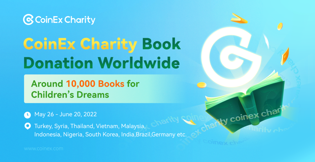 CoinEx Charity Book Donation Worldwide: Over 10,000 Books for Children’s Dreams