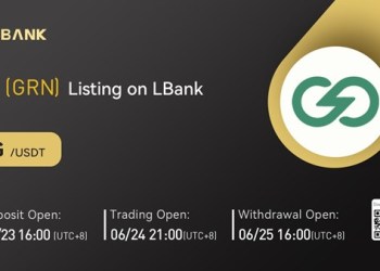 LBank Exchange Will List GRN (G) on June 24, 2022