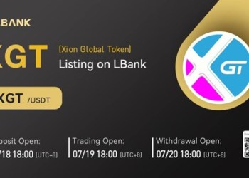 LBank Exchange Will List Xion Global Token (XGT) on July 19, 2022