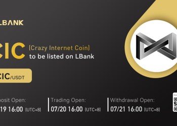 Crazy Internet Coin (CIC) Is Now Available for Trading on LBank Exchange