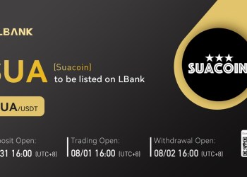 LBank Exchange Will List Suacoin (SUA) on August 1, 2022