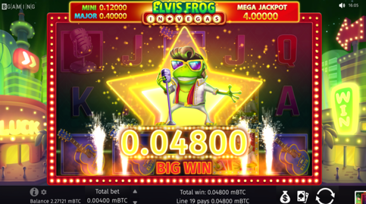 Elvis Frog Slots