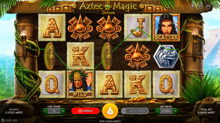screenshot of Aztec Magic Deluxe Slots
