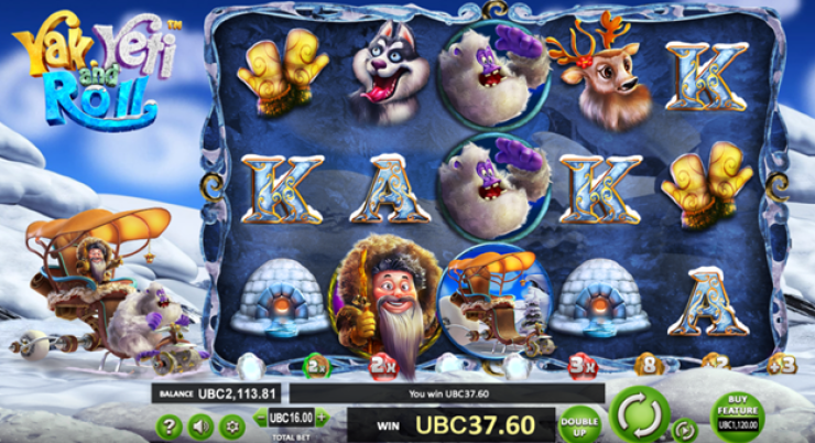 yak yeti and roll crypto slot game