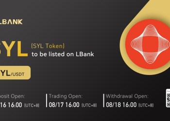 LBank Exchange Will List SYLToken (SYL) on August 17, 2022