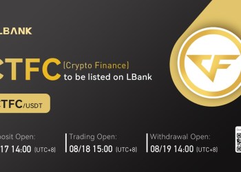 Crypto Finance Coin (CTFC) Is Now Available for Trading on LBank Exchange