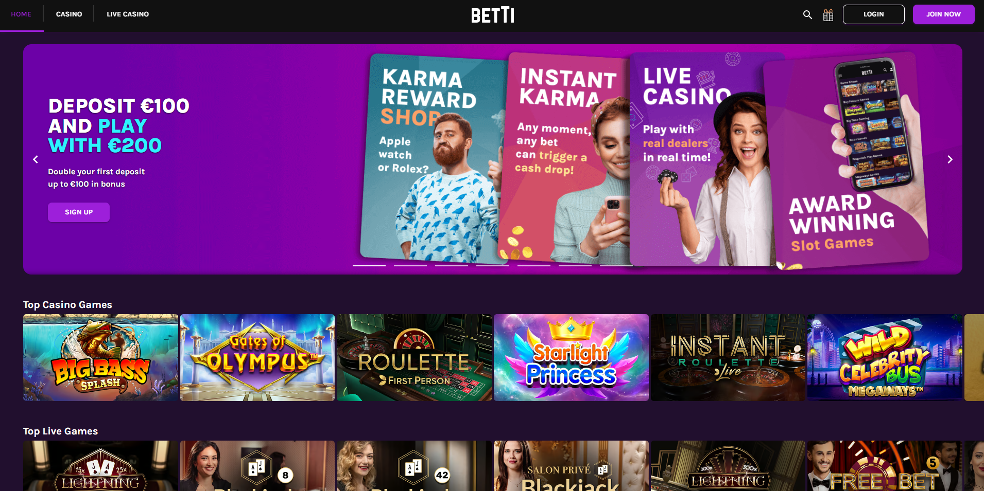 betti casino login no deposit bonus