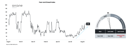 bitcoin, ethereum fear & greed index
