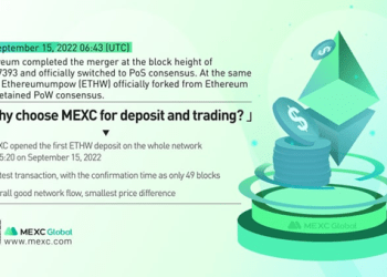 Ethereum officially enters the PoS era, MEXC is the first exchange to open ETHW deposit