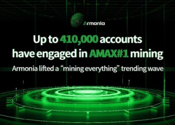 Up to 410,000 Accounts have engaged in AMAX#1 mining, Armonia lifted an “Everything Farmable” trending wave