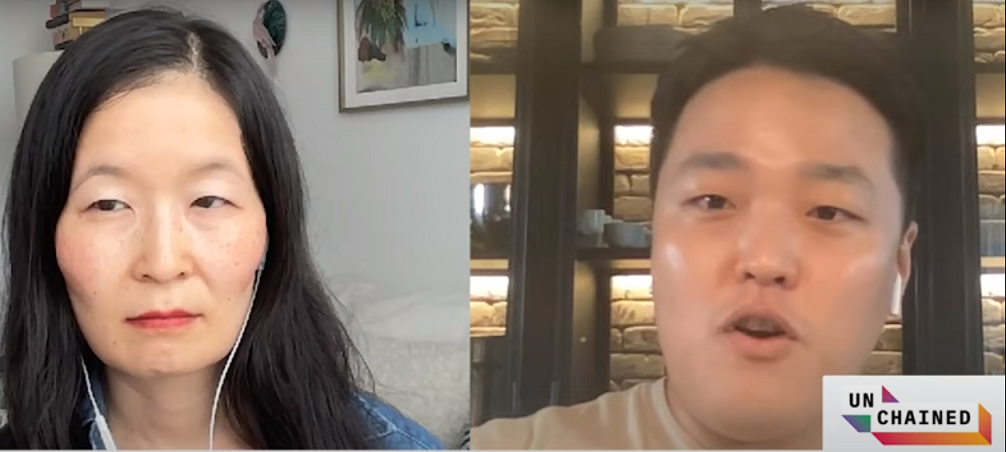 Do Kwon and Laura Shin screenshot from the video interview