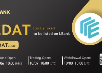 EnviDa (EDAT) Is Now Available for Trading on LBank Exchange