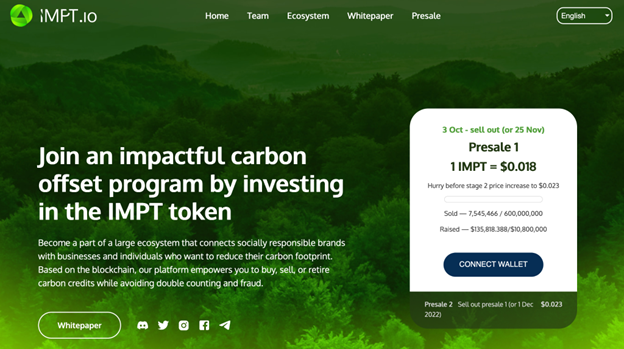 Can Crypto Go Green? Learn About IMPT Exciting Plans for the Planet Can Crypto Go Green? Learn About IMPT Exciting Plans for the Planet