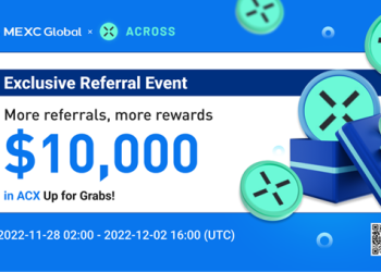 The Across Protocol (ACX) will be launched on MEXC on November 28
