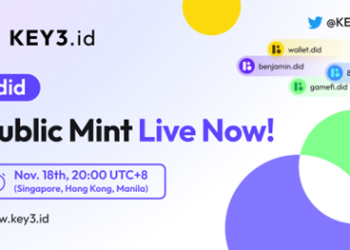 KEY3.id Releases Early Bird Event, Gas Fee Consumption Surpasses ENS, Public Claim Coming Soon