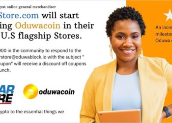 The world’s largest online general merchandiser DollarStore, will start accepting Oduwacoin in their online U.S flagship Store.