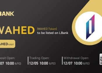 LBank Exchange Will List WAHED Token (WAHED) on December 5, 2022