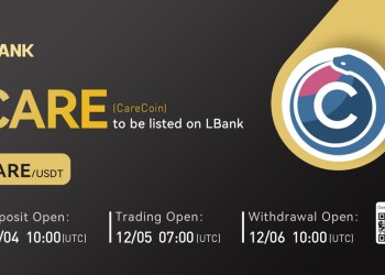 CareCoin (CARE) Is Now Available for Trading on LBank Exchange