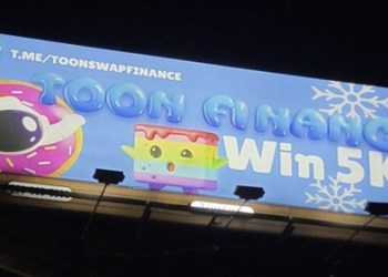 Billboards Scour the USA Toon Finance IMPT go viral Shiba Inu Dogecoin soar