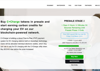 Trending Green Crypto C+Charge Raises $1M in Presale – Phase 3 to Begin Soon with Price Hike