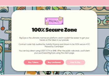 Big Eyes Coin in NFT Marketplace To Combat Cocky and Battle Infinity