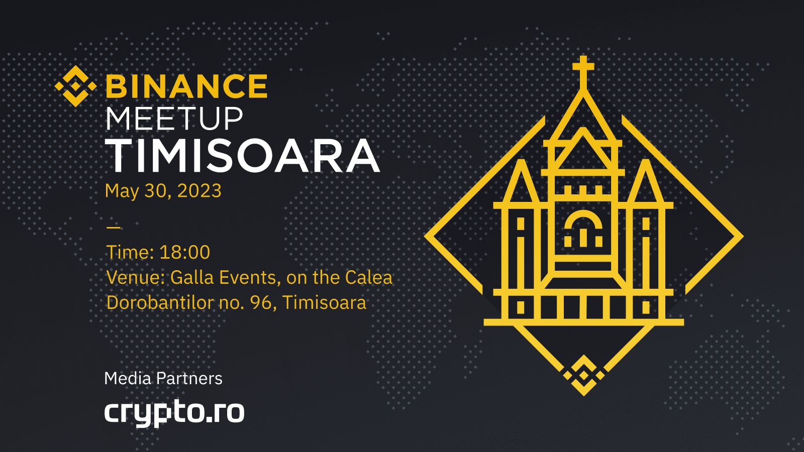 Crypto.ro and Binance Current the third Binance Meetup in Romania, Taking place in Timisoara