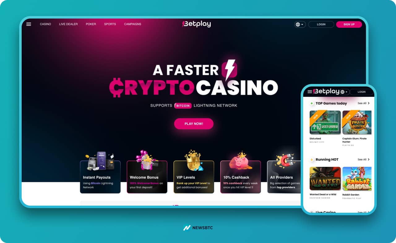 Betplay bitcoin slot site