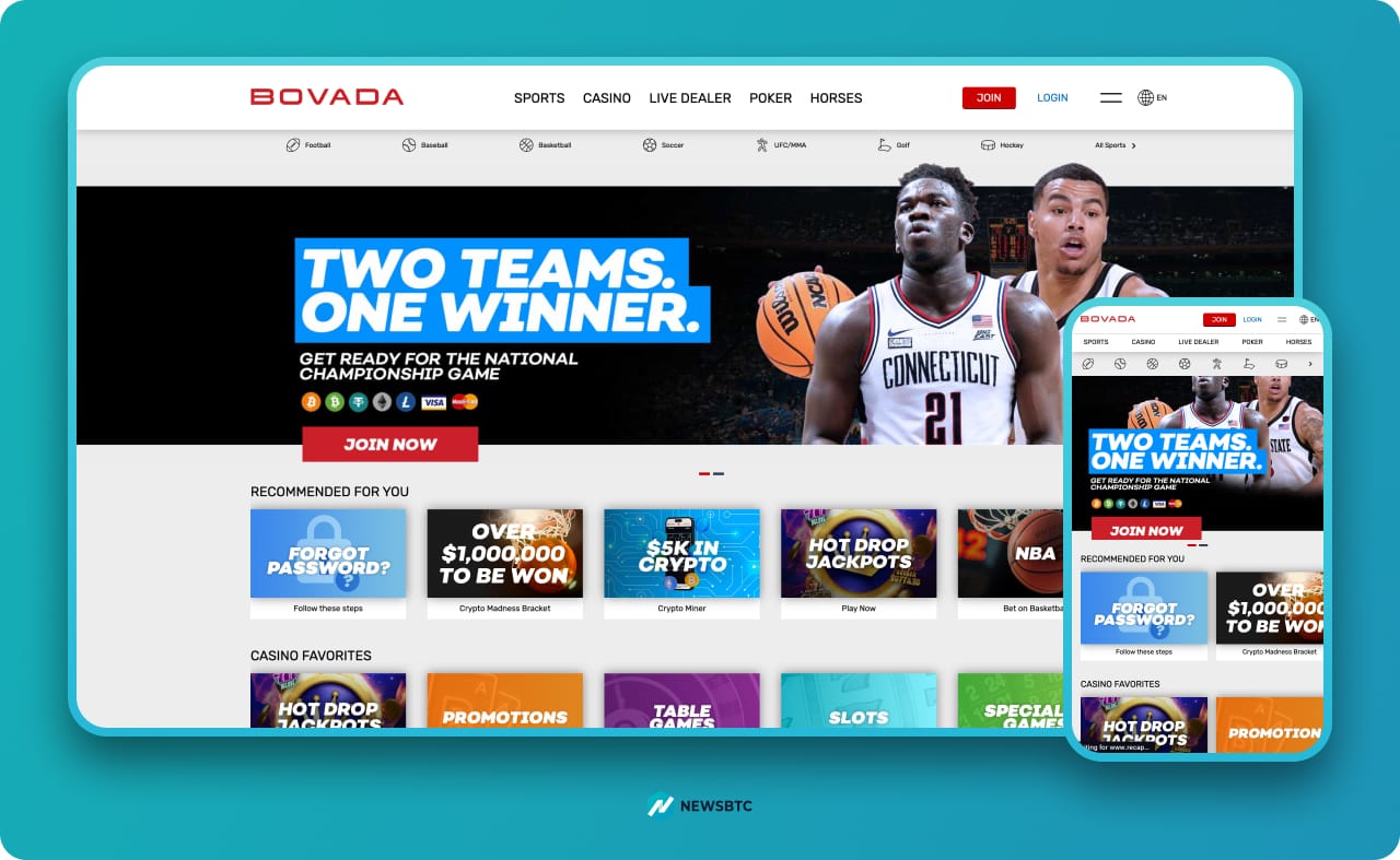 Bovada Online Gambling Site and Casino