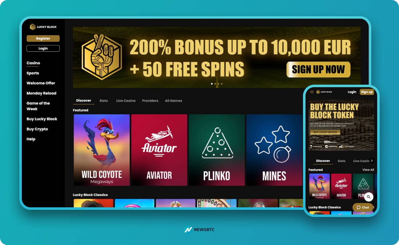 Luckyblock Bitcoin slot casino