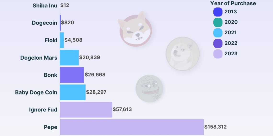 Memecoin PEPE SHIB DOGE BONK 1