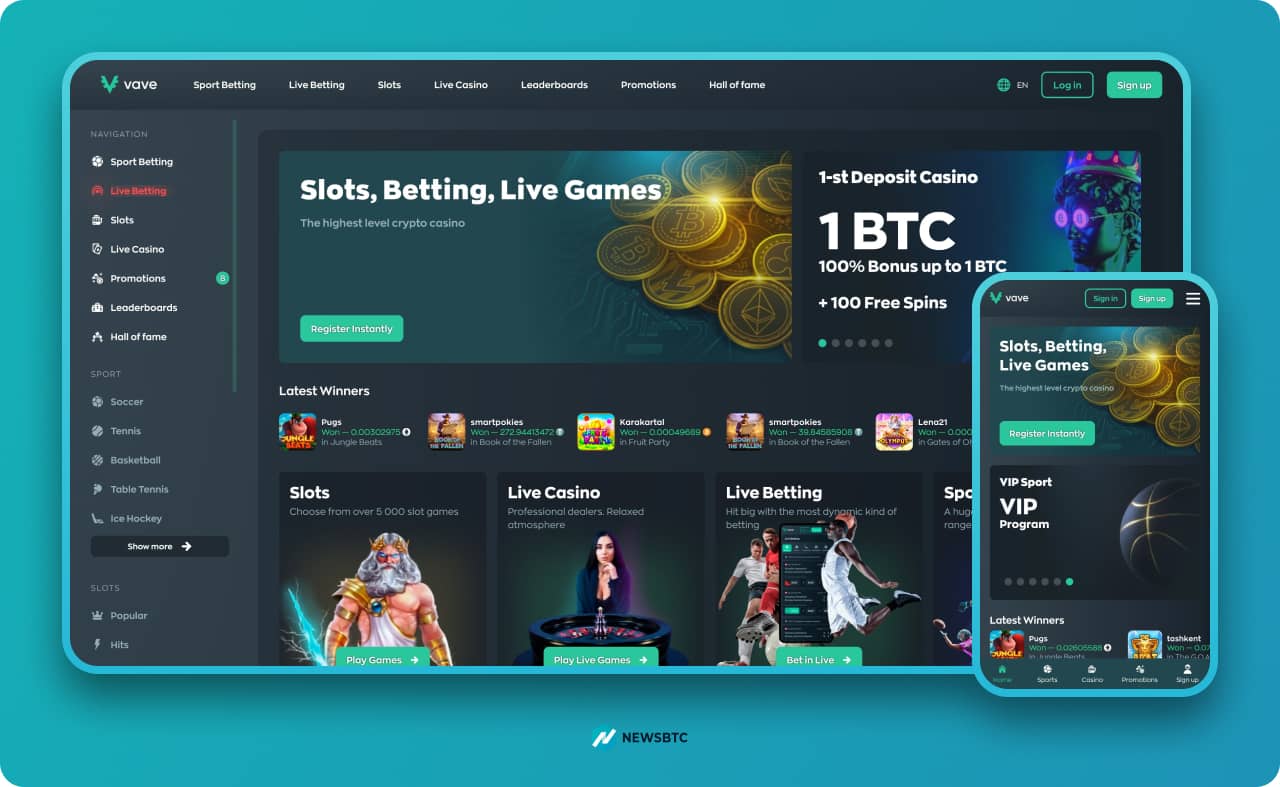 Vave Bitcoin slot Casino