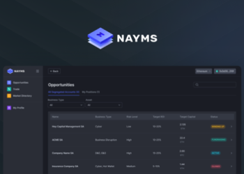 Nayms’ Marketplace Launches on Ethereum Network, Pioneering a New Era of Insurance Capacity