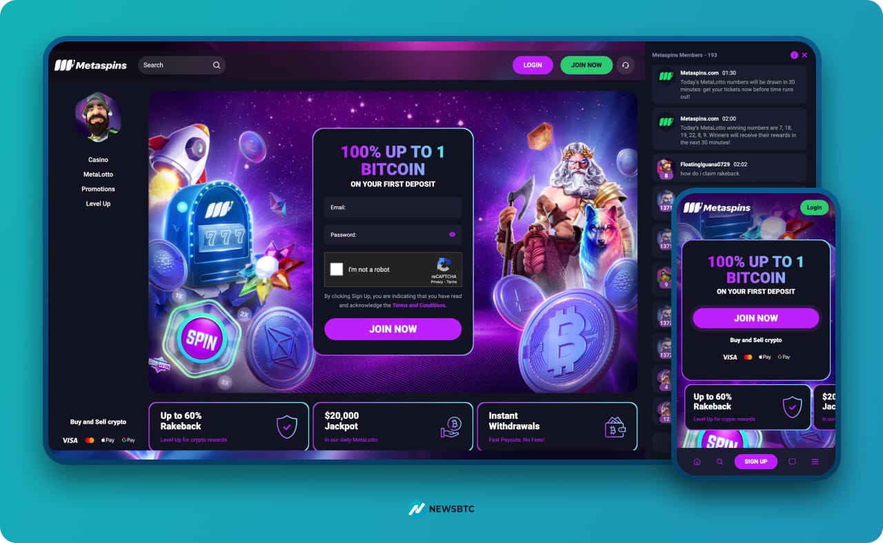 Metaspina Crash gambling platform