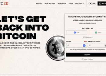 BTC20 Presale Just Went Live and is Taking People Back to April 2011 For $1 Bitcoin and Stake-to-Earn Rewards