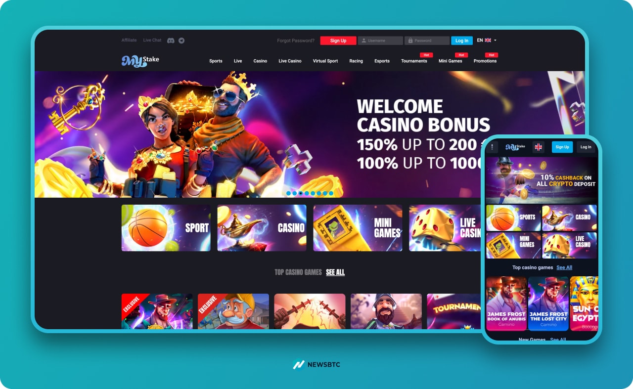 Mystake Casino with bonuses site