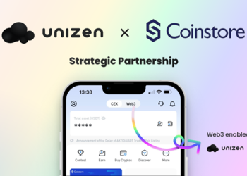 Unizen Enables Coinstore’s 3.6M+ Users Access to Over 20,000 Additional Assets.